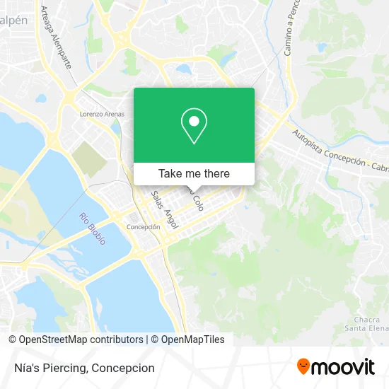 Nía's Piercing map