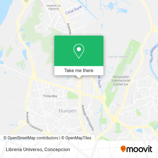 Librería Universo map