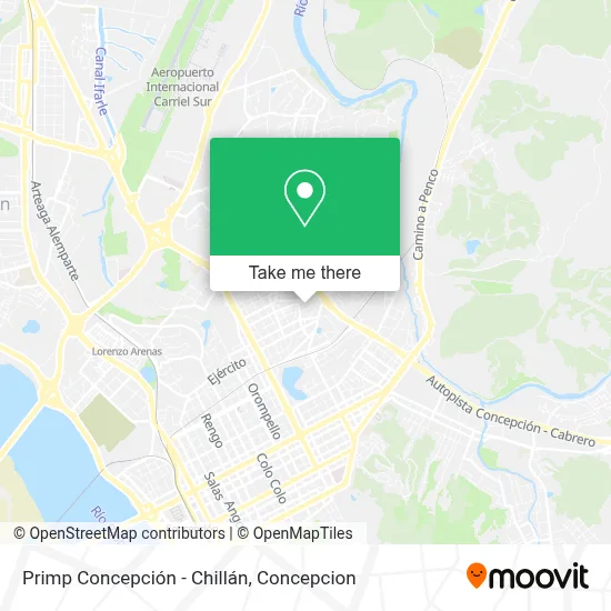 Primp Concepción - Chillán map