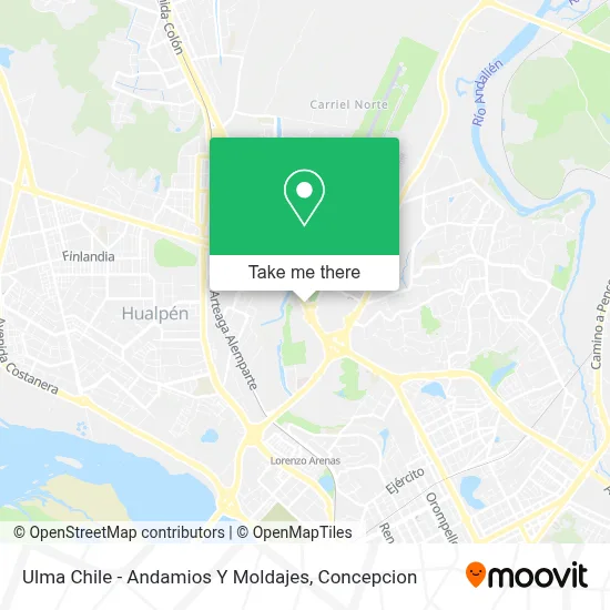 Ulma Chile - Andamios Y Moldajes map