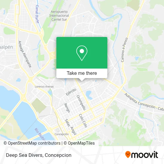 Deep Sea Divers map