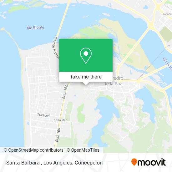 Santa Barbara , Los Angeles map