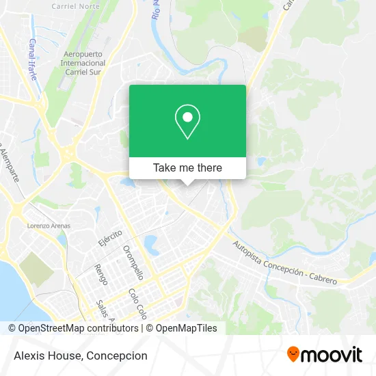 Alexis House map