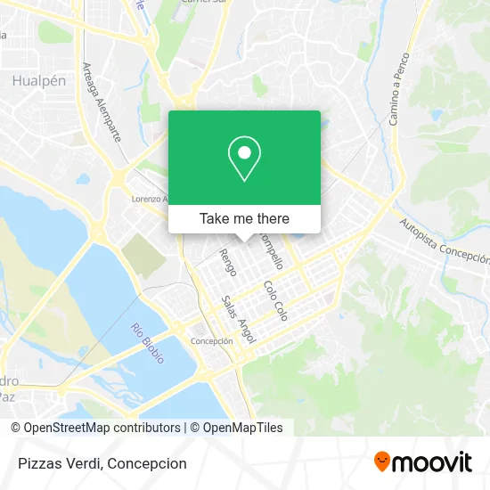 Pizzas Verdi map