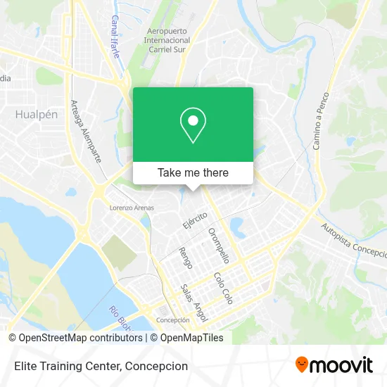 Elite Training Center map