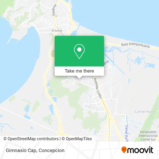 Gimnasio Cap map