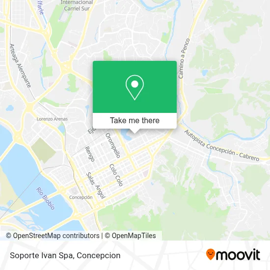 Soporte Ivan Spa map