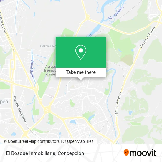 El Bosque Inmobiliaria map