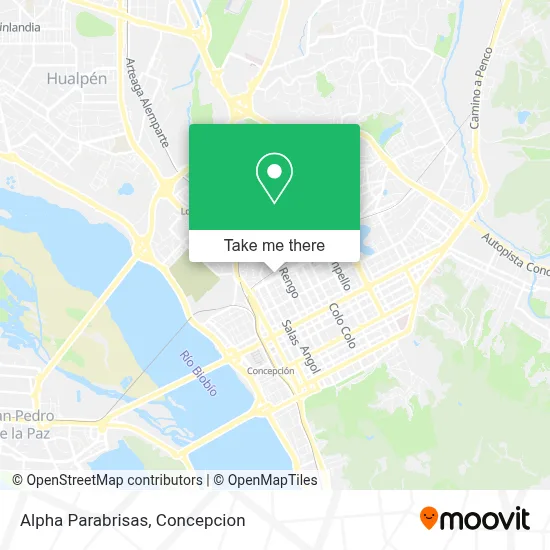 Alpha Parabrisas map