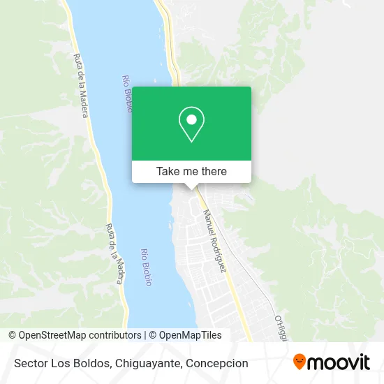 Sector Los Boldos, Chiguayante map
