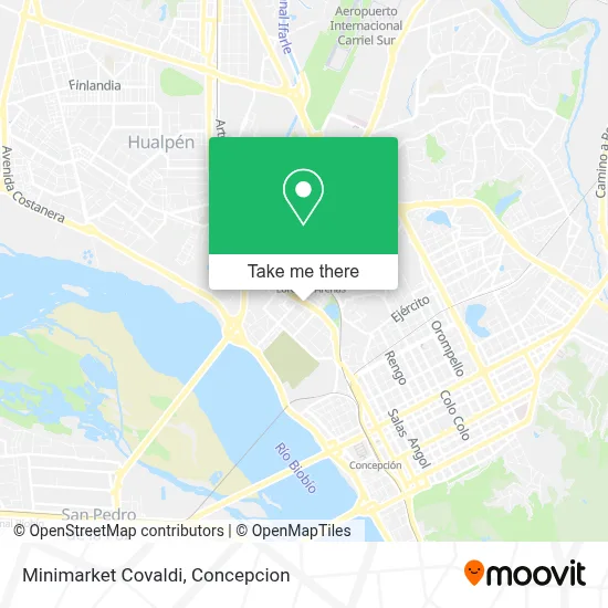 Minimarket Covaldi map