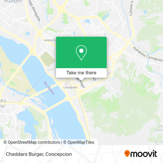 Cheddars Burger map