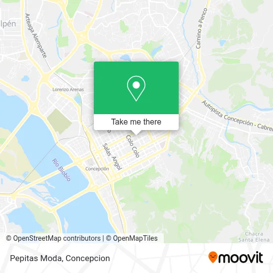 Pepitas Moda map