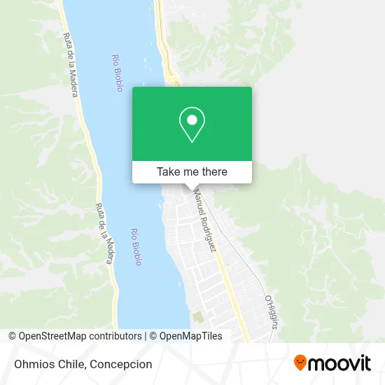 Ohmios Chile map