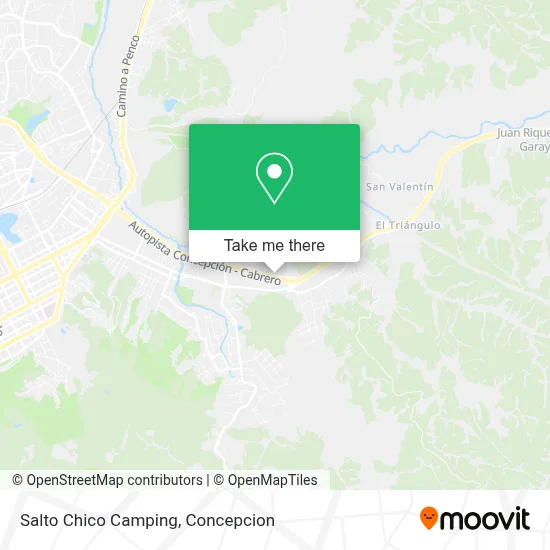 Salto Chico Camping map