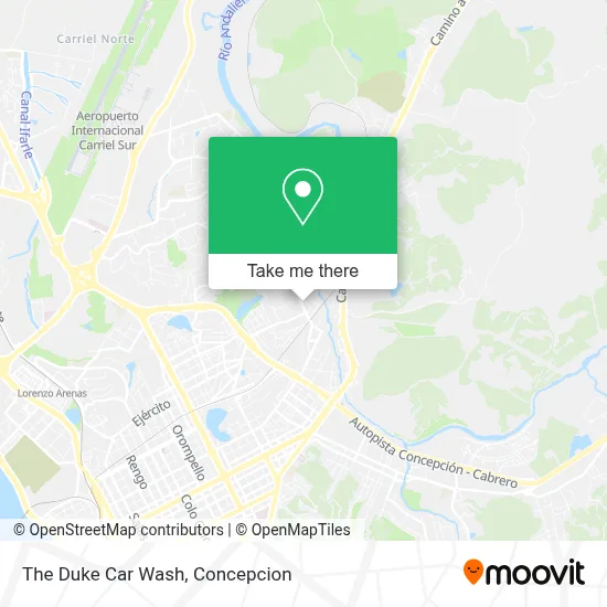 The Duke Car Wash map