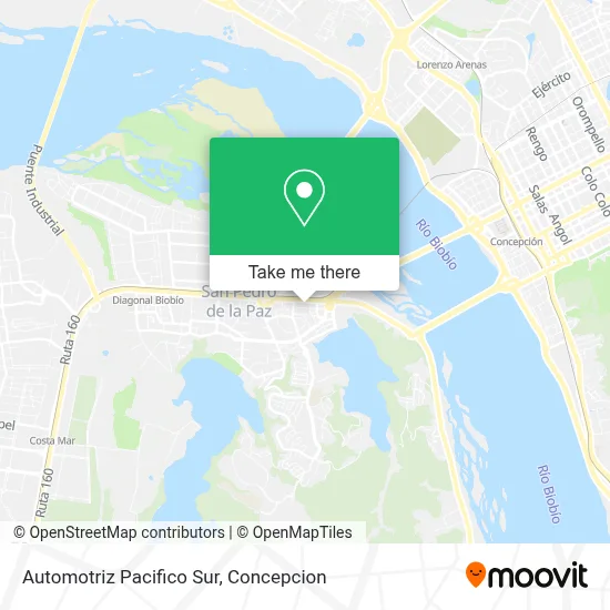 Automotriz Pacifico Sur map