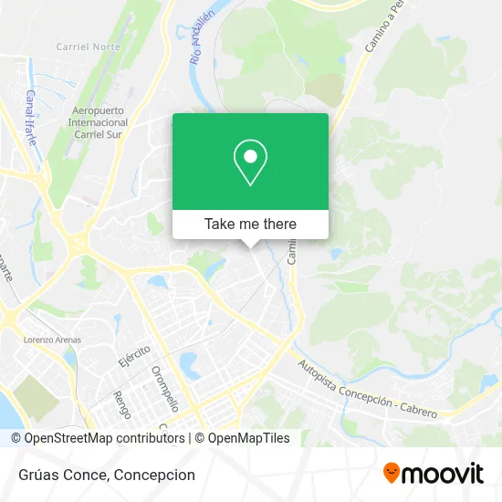 Grúas Conce map