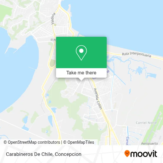 Carabineros De Chile map