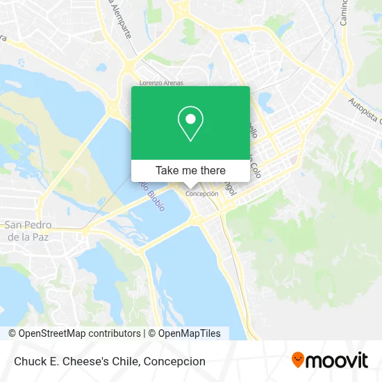 Chuck E. Cheese's Chile map
