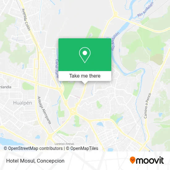 Hotel Mosul map