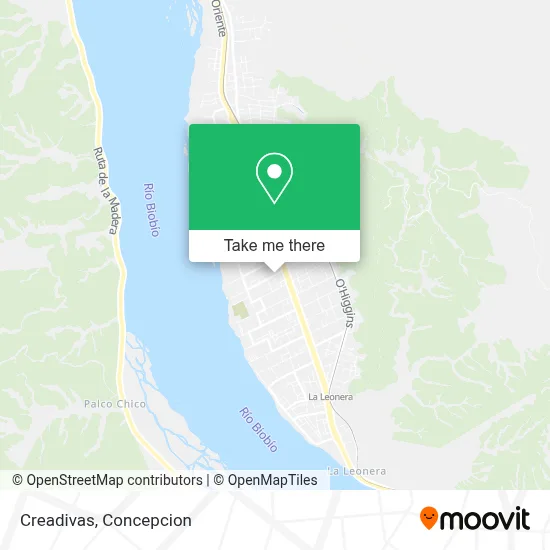 Creadivas map