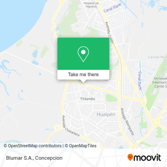 Blumar S.A. map