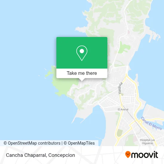 Cancha Chaparral map