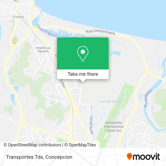 Transportes Tds map