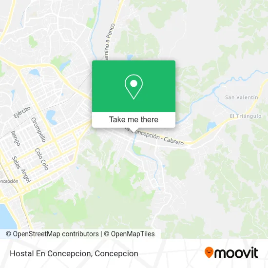 Hostal En Concepcion map
