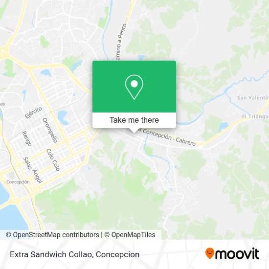 Extra Sandwich Collao map