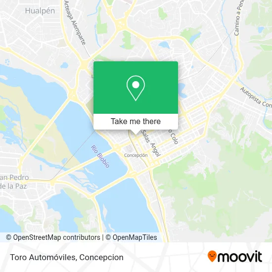 Toro Automóviles map