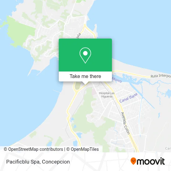 Pacificblu Spa map