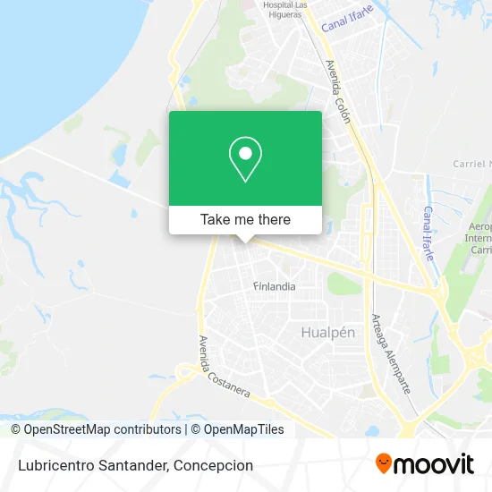 Lubricentro Santander map