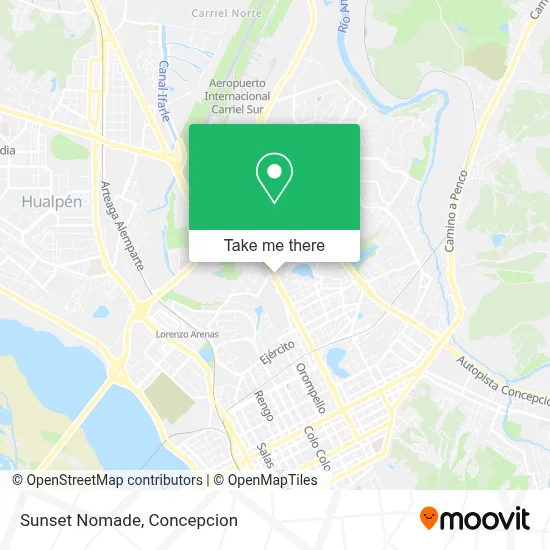 Sunset Nomade map