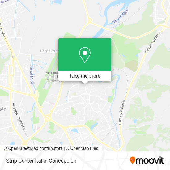 Strip Center Italia map