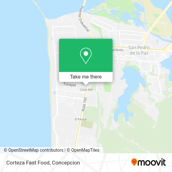 Corteza Fast Food map