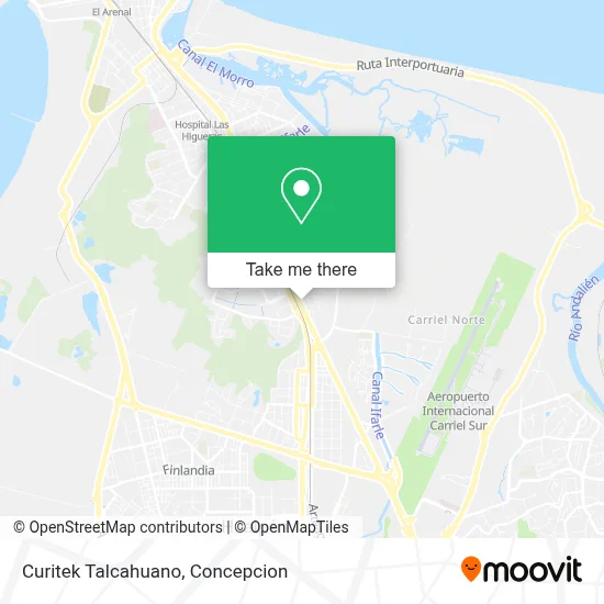 Curitek Talcahuano map