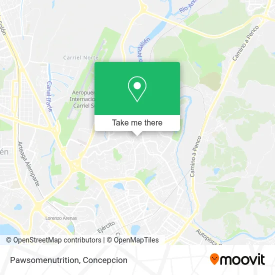 Pawsomenutrition map