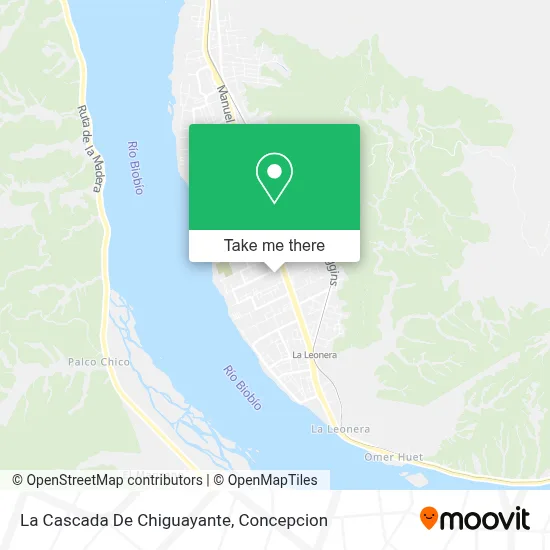 La Cascada De Chiguayante map