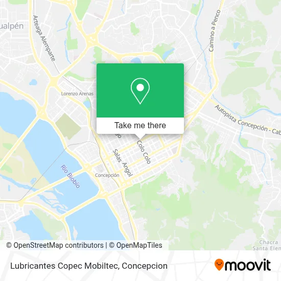 Lubricantes Copec Mobiltec map