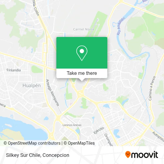 Silkey Sur Chile map