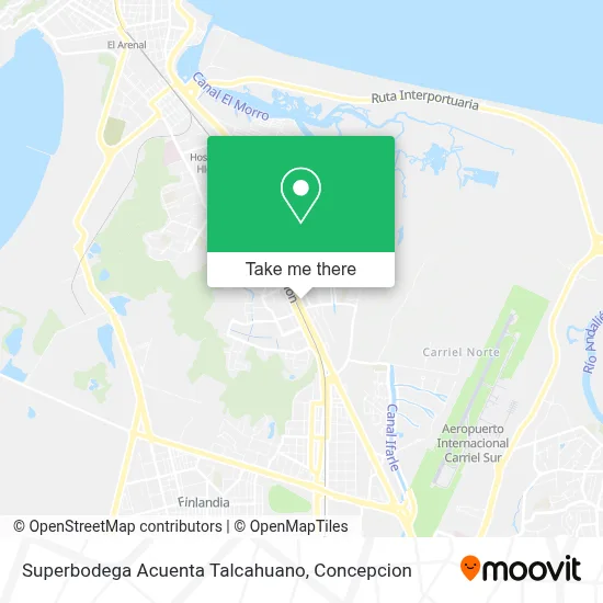Superbodega Acuenta Talcahuano map