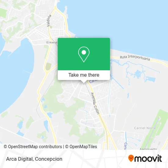 Arca Digital map