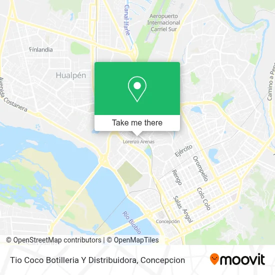 Tio Coco Botilleria Y Distribuidora map
