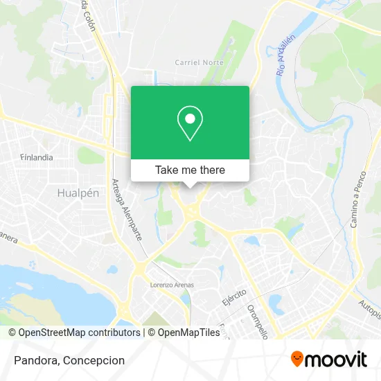 Pandora map