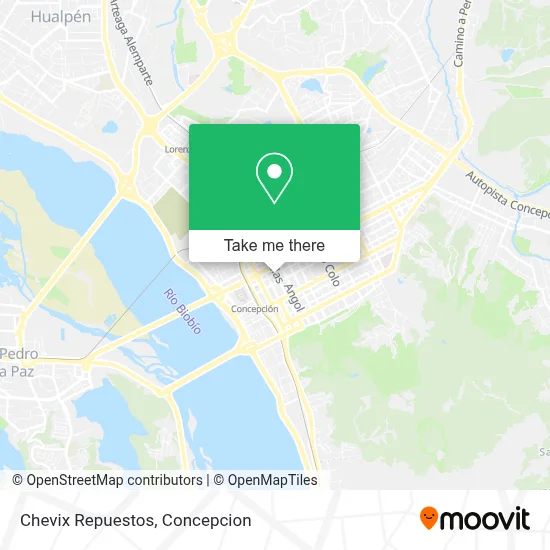 Chevix Repuestos map