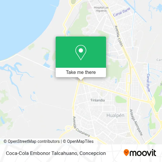 Coca-Cola Embonor Talcahuano map