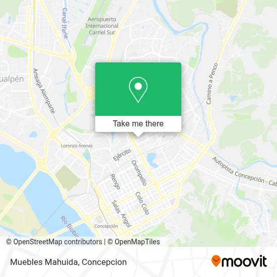 Muebles Mahuida map