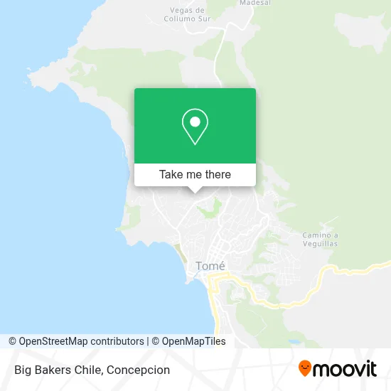 Big Bakers Chile map